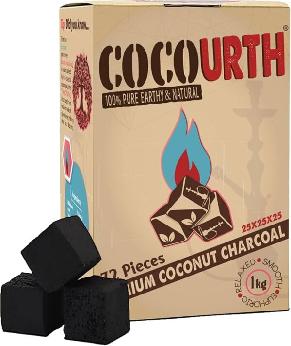 CocoUrth Premium CUBES Hookah Coals
