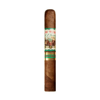 Close-up of AJ Fernandez New World Cameroon Doble Robusto cigar.