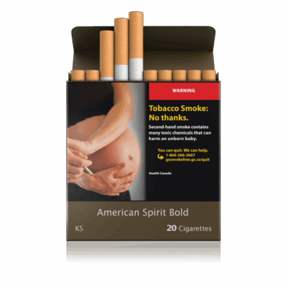 American Spirit Bold Cigarettes with full-bodied, additive-free tobacco in premium packaging.