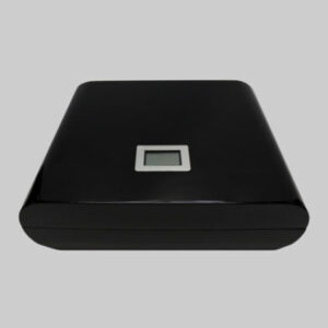 Compact Digital Cigar Humidor for 25 Cigars with Cedar Lining
