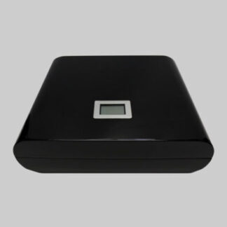 Compact Digital Cigar Humidor for 25 Cigars with Cedar Lining