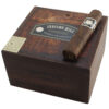 Box-pressed Crowned Heads Jericho Hill Jack Brown cigar close-up.