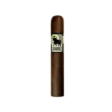 Close-up of Crowned Heads Juarez OBS Robusto cigar showcasing its dark, toothy wrapper.