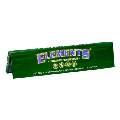 Elements Green King size open pack.