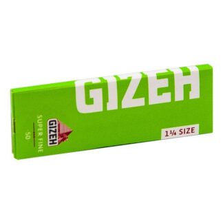 Pack of Gizeh Super Fine 1 1/4 rolling papers for smooth rolls.