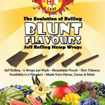 Natural hemp wraps available in Grape, Chocolate, Vanilla, and Natural for a smooth smoking experience.
