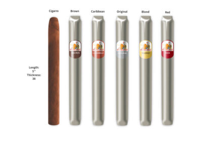 La Aurora Corona cigar with 5 flavors in series.