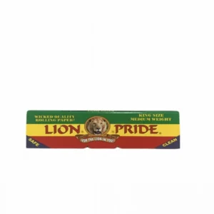 A premium pack of Lion Pride Weddie Rolling Paper featuring eco-friendly materials.