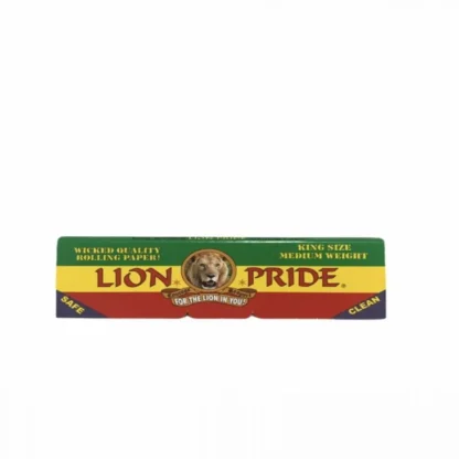 A premium pack of Lion Pride Weddie Rolling Paper featuring eco-friendly materials.