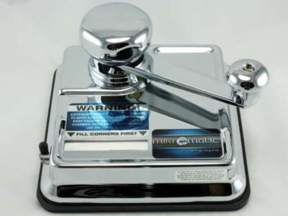 Close-up view of the MikrOmatic Cigarette Rolling Machine.