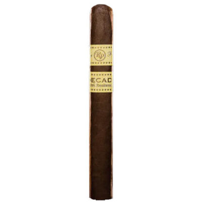 Rocky Patel Decade Toro cigar showcasing Ecuadorian Sumatra wrapper.