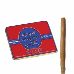 Victor Sinclair Aged Tequila Mini Shots Cigarillos displayed in a 10-count pack.