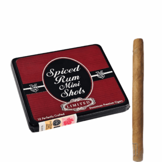 Victor Sinclair Spice Rum Mini Shots Cigarillos in 10-count pack.