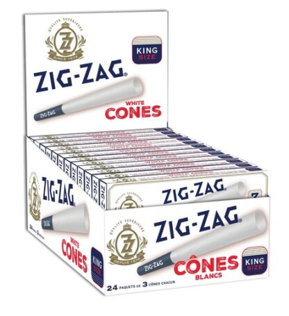 Zig-Zag Pre-Rolled Cones 1 1/4 White 6pk – Easy to Fill & Smoke.