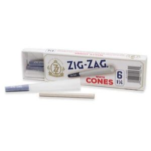 Slow-Burning Zig-Zag Pre-Rolled Cones 1 1/4 with Built-In Tips.