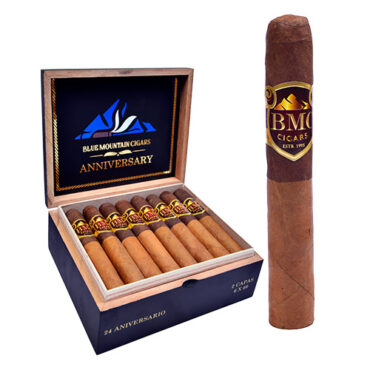 Blue Mountain Anniversary Cigar Robusto with premium Habano wrapper.