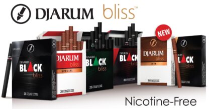 Djarum Black Smokes with clove herbal cigarettes in sleek packaging