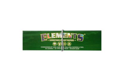 Elements Green Rolling Papers Slim King Size.