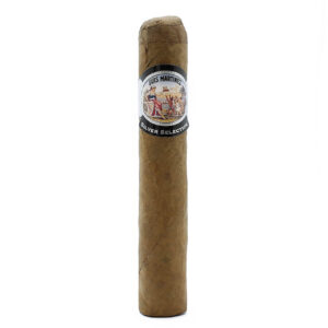 Close-up of Luis Martinez Hamilton Robusto cigar with a smooth wrapper.