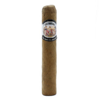 Close-up of Luis Martinez Hamilton Robusto cigar with a smooth wrapper.