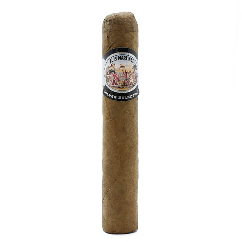 Close-up of Luis Martinez Hamilton Robusto cigar with a smooth wrapper.
