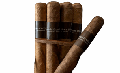 Reposado Connecticut Robusto cigar with a smooth, golden wrapper.