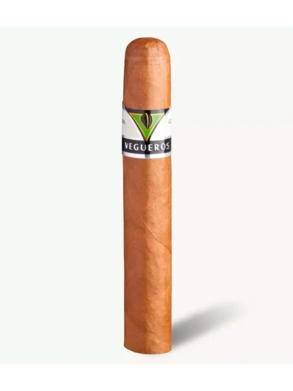 A close-up of Vegueros Tapados cigars, showcasing their premium Cuban craftsmanship, golden-brown wrappers, and sleek presentation.