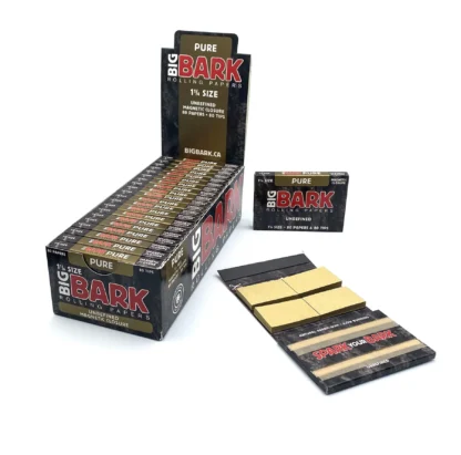 Big Bark box of 20, open pack and closed package.