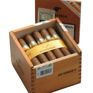 A case of 25 Cohiba Siglo I Cuban Cigars.