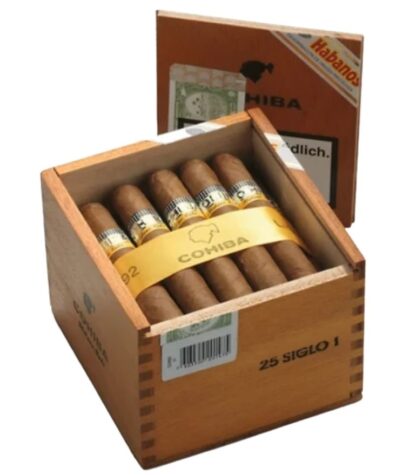 A case of 25 Cohiba Siglo I Cuban Cigars.