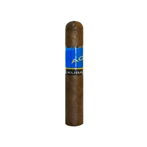 Close-up of Acid Kuba Kuba Robusto showcasing rich, oily wrapper.