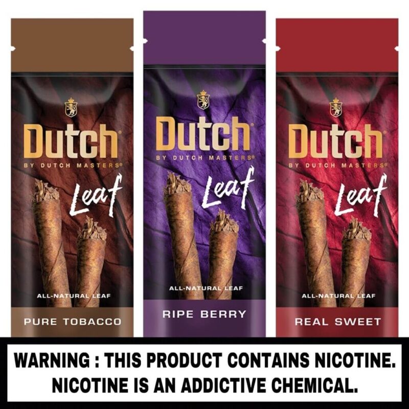 Dutch leaf tobacco wraps Pure, Real an Ripe.
