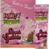 lose-up of Juicy Jay’s hemp wraps with Purple Gelato flavor.