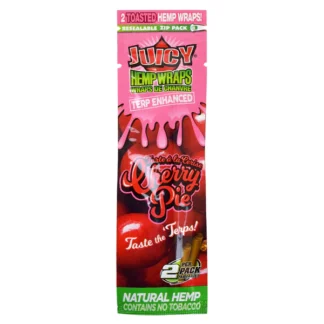 Juicy Jay’s Hemp Wraps Cherry Pie Packaging.
