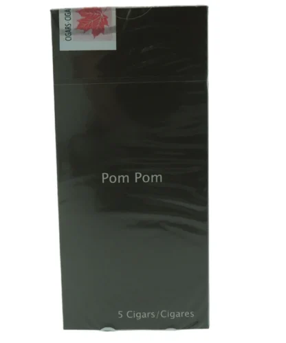 Pom Pom Cigarillos 5 Pack displayed in packaging.