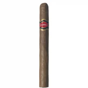 Close-up of Tabacalera Isabela Corona cigar with rich brown wrapper.