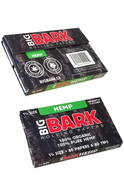 Big Bark Hemp Rolling Papers | 1 1/4 Size
