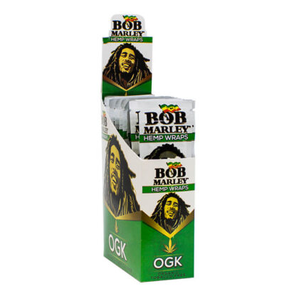 Bob Marley OGK hemp wrap box showing packs.