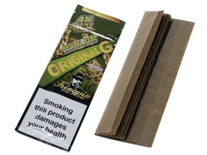 KingPin Hemp Wraps open package displaying wraps.