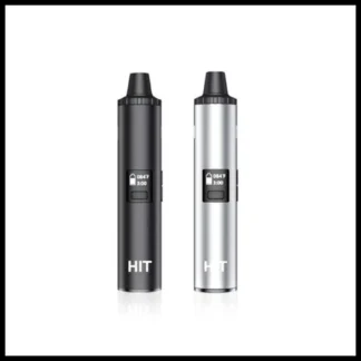 Yocan Hit Black and silver dry herb vaporizer.