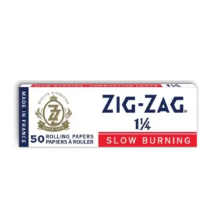 Zig Zag Slow Burning 1 1/4 Rolling Papers with smooth texture.