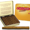 A open Box of Café Crème Original Cigarillos with Golden Brown Wrappers.