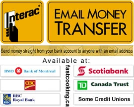 E-transfer payment instructions for Grab A Leaf customers in Canada.