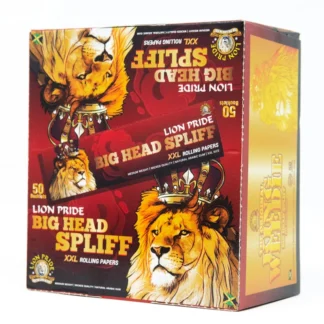 Box size Big Head Spliff Rolling Paper XXL.