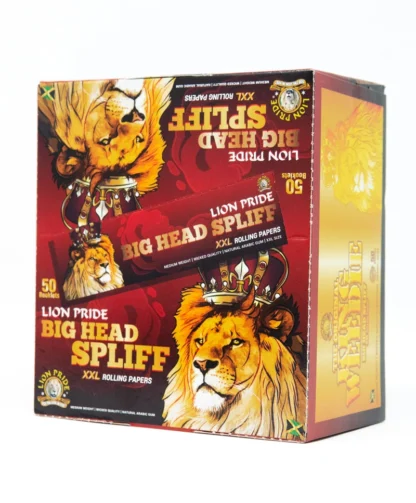 Box size Big Head Spliff Rolling Paper XXL.