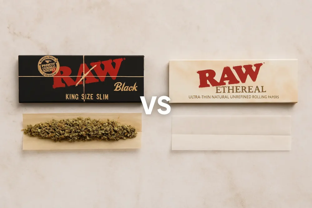RAW Black vs RAW Ethereal comparison image.
