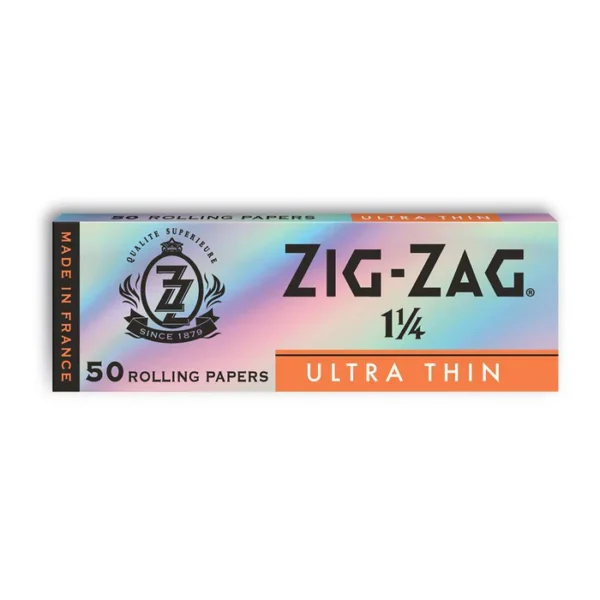 Zig Zag Ultra Thin 1 1/4 Single Pack – front view on white background.