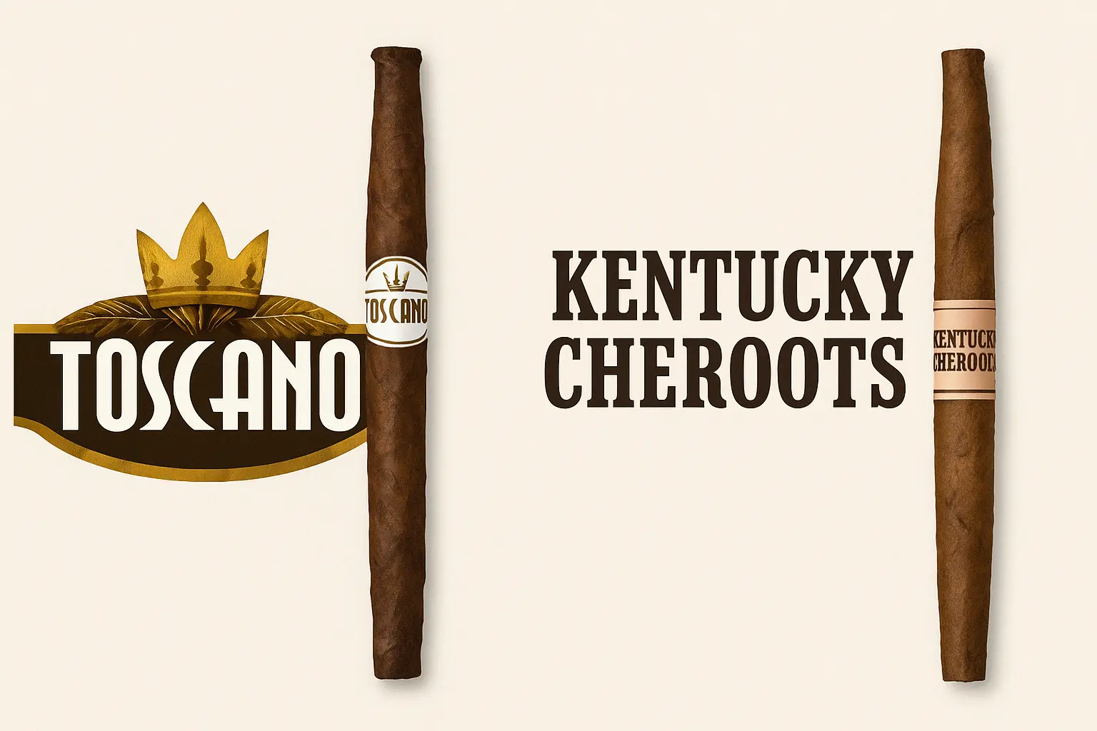 Comparison of Kentucky Cheroots and Toscanello cigars